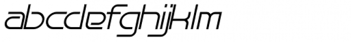 Bauhau Italic Font LOWERCASE