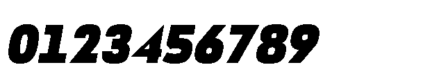 Bauhold Black Medium Italic Font OTHER CHARS