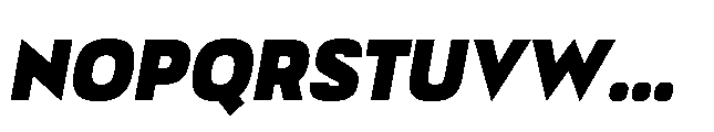 Bauhold Black Medium Italic Font UPPERCASE