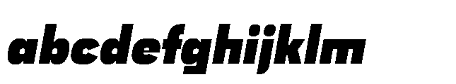 Bauhold Black Medium Italic FONT