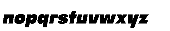 Bauhold Black Medium Italic Font LOWERCASE