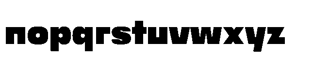 Bauhold Black Medium Font LOWERCASE