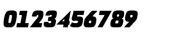Bauhold Black Over Italic Font OTHER CHARS