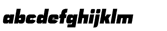 Bauhold Black Over Italic FONT