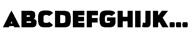 Bauhold Black Over Font UPPERCASE