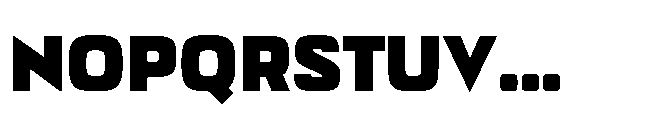 Bauhold Black Over Font UPPERCASE
