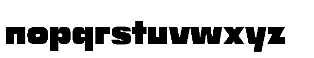 Bauhold Black Over Font LOWERCASE