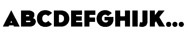 Bauhold Black Font UPPERCASE