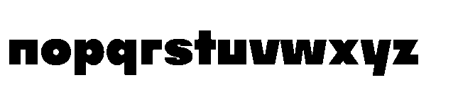 Bauhold Black Font LOWERCASE