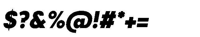 Bauhold Bold Italic Font OTHER CHARS