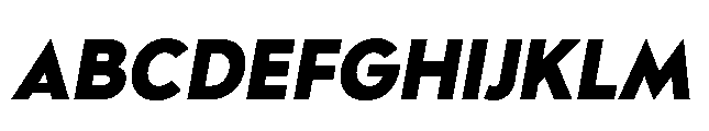 Bauhold Bold Italic Font UPPERCASE