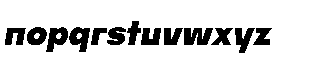 Bauhold Bold Italic Font LOWERCASE
