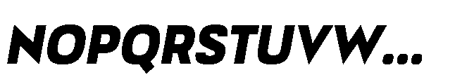 Bauhold Bold Medium Italic Font UPPERCASE