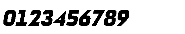 Bauhold Bold Over Italic Font OTHER CHARS
