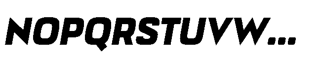 Bauhold Bold Over Italic Font UPPERCASE