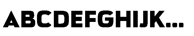 Bauhold Bold Over Font UPPERCASE
