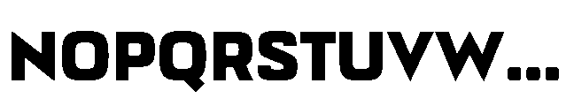 Bauhold Bold Over Font UPPERCASE