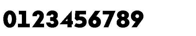 Bauhold Bold Font OTHER CHARS