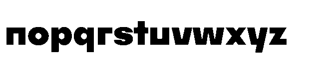 Bauhold Bold Font LOWERCASE
