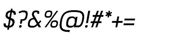 Bauhold Book Medium Italic Font OTHER CHARS