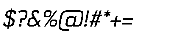 Bauhold Book Over Italic Font OTHER CHARS