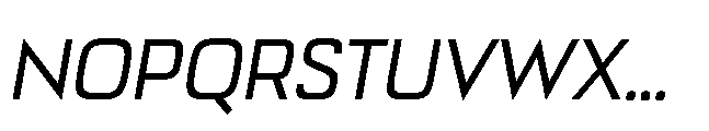 Bauhold Book Over Italic Font UPPERCASE