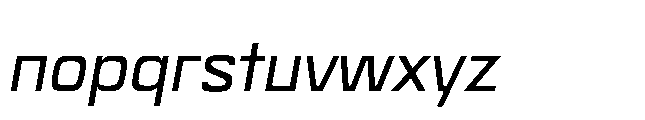 Bauhold Book Over Italic Font LOWERCASE