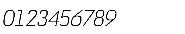 Bauhold Light Medium Italic Font OTHER CHARS