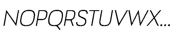 Bauhold Light Medium Italic Font UPPERCASE