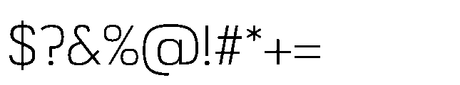 Bauhold Light Medium Font OTHER CHARS