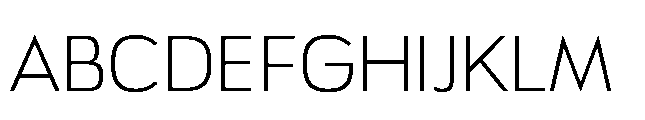 Bauhold Light Medium Font UPPERCASE