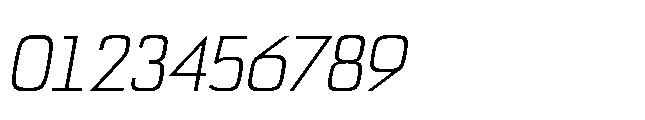 Bauhold Light Over Italic Font OTHER CHARS