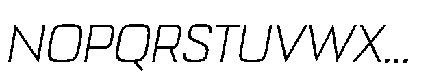 Bauhold Light Over Italic Font UPPERCASE