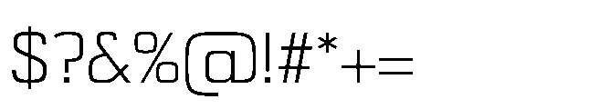 Bauhold Light Over Font OTHER CHARS