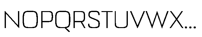 Bauhold Light Over Font UPPERCASE