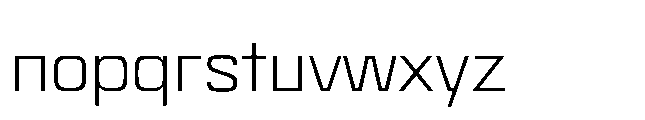 Bauhold Light Over Font LOWERCASE