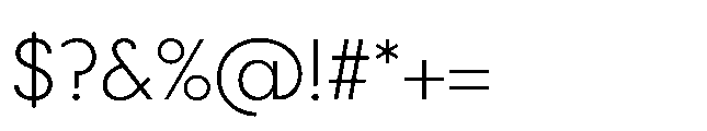 Bauhold Light Font OTHER CHARS