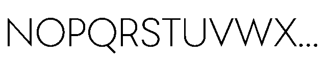Bauhold Light Font UPPERCASE
