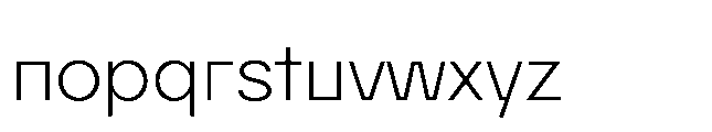Bauhold Light Font LOWERCASE