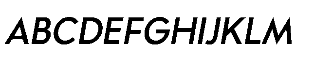 Bauhold Regular Italic Font UPPERCASE