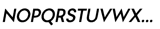 Bauhold Regular Italic Font UPPERCASE
