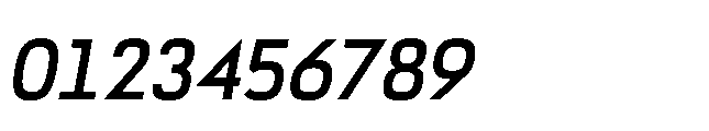 Bauhold Regular Medium Italic Font OTHER CHARS