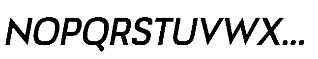 Bauhold Regular Medium Italic Font UPPERCASE