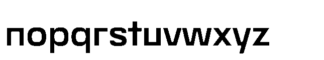 Bauhold Regular Medium Font LOWERCASE