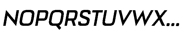 Bauhold Regular Over Italic Font UPPERCASE