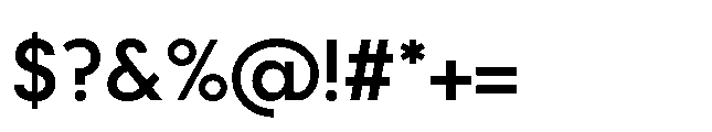 Bauhold Regular Font OTHER CHARS