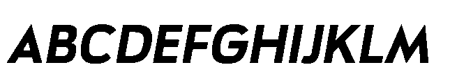 Bauhold Semibold Medium Italic Font