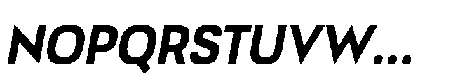 Bauhold Semibold Medium Italic Font UPPERCASE