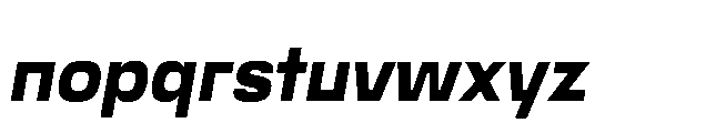 Bauhold Semibold Medium Italic Font LOWERCASE