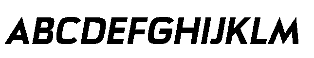 Bauhold Semibold Over Italic Font UPPERCASE